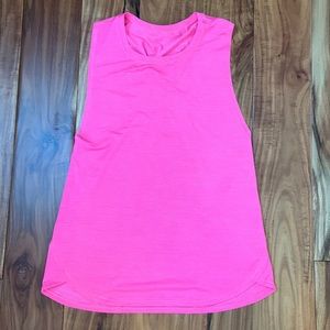 Lululemon Pink Athletic Pink Tank Top Shirt Size 8 EUC Women’s Ladies